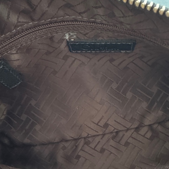 Cole Haan Black Leather Wristlet with Gold Accents - Picture 4 of 4